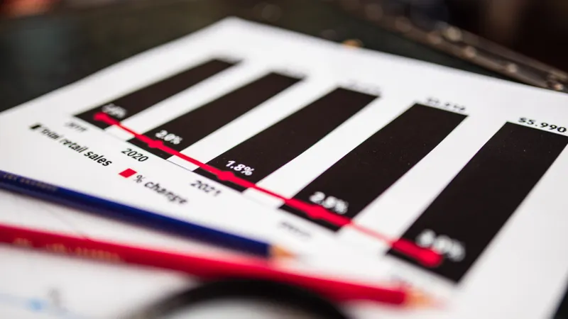 Printed audit report with charts and findings for a client