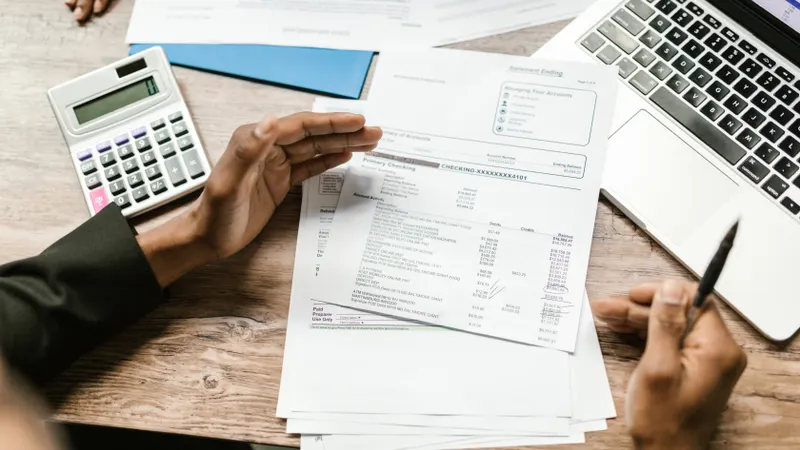 Calculator and invoices used to price website maintenance packages