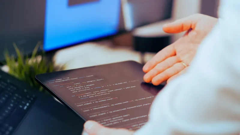 Developer reviewing white label code before client delivery